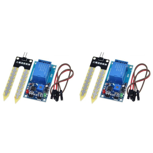 2X  12V Soil Moisture Sensor Relay Control Module Automatic Watering of the Humidity Starting