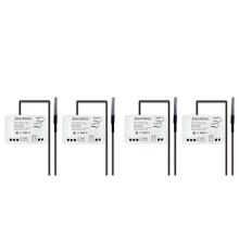 4-Teiliger Tuya Zigbee-Schalter mit Temperatursensor, Passives Trockenkontakt-Zigbee-Relais, Funktioniert mit Home Assistant AC85-250V