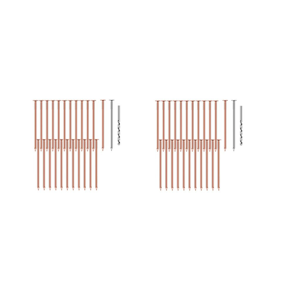 50 Pcs Copper Nails To Killing Trees,3.5 Inch Pure Copper Nails Bulk,Stump Removal Spikes Hardware Nails For Trees 6031362722945