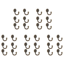 Lot 30pcs Retro Coat Hat Hook Door Wall Hanger Alloy 35 X 30mm -Bronze