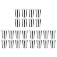 Premium-Edelstahlbecher 16 Oz Pint Cup Tumbler (24 Pack) - Stapelbare Langlebige Tasse