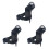 3X Centering Pole Carbon Fiber Pole Leveler Bubble Assembly Right-Angle Level Strap Portable Vertical Level Black 1