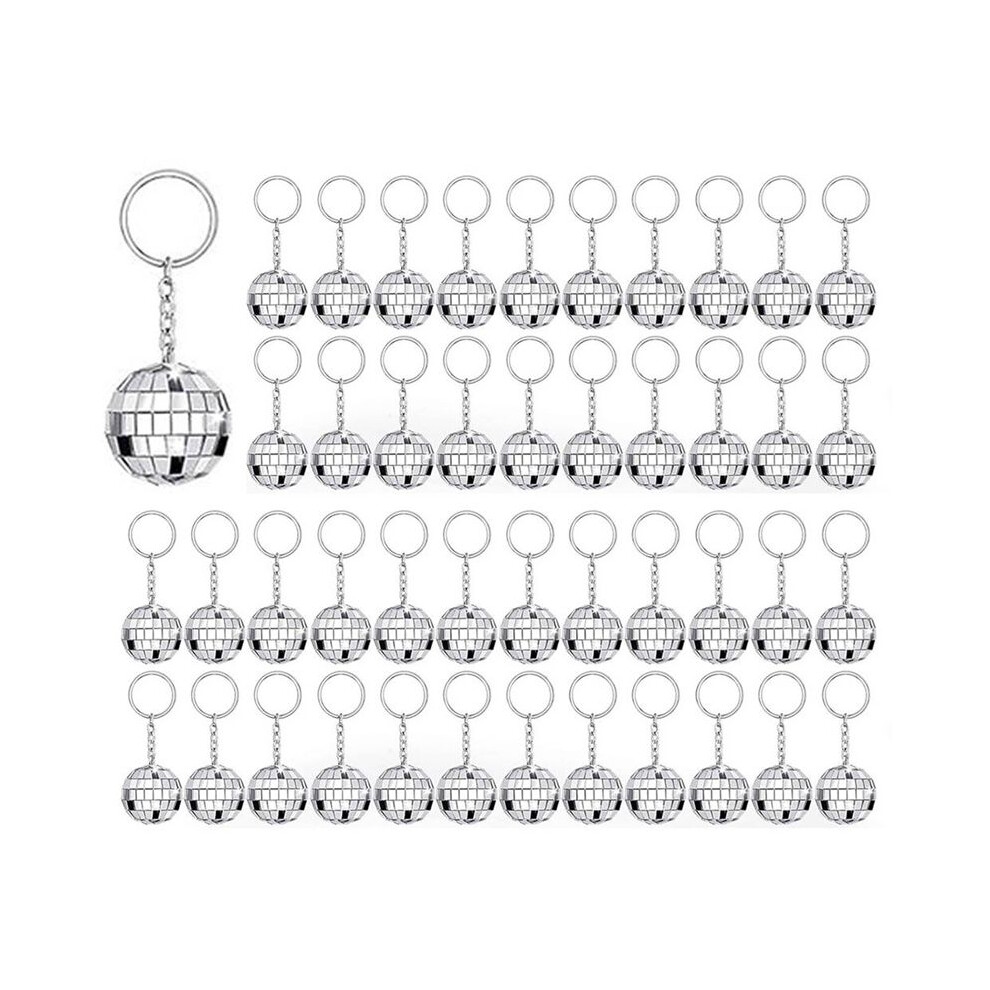 150Pcs Disco Keychain, Mirror Disco Bulk Keyring Party Favors For 70S 80S Disco Party Supplies 6031170976431
