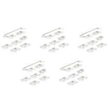 5X Teclado Mecánico Mx Estabilizador de Cereza Montado en Pcb Estuche Transparente Transparente 6.25U Modificador Estabilizador de