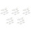 5X Mechanical Keyboard  Mx  Pcb Mounted  Clear Transparent Case 6.25U Modifier Key Stabiliser 1