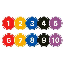 Numbered Floor Spots Markers For Convenient Storage And Carrying