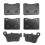 12x Motorcycle Front and Rear Brake Pads Sets for SYM MaxSym 400I 2011-2021 Max Sym 600I 2014-2017 MaxSym TL500 5