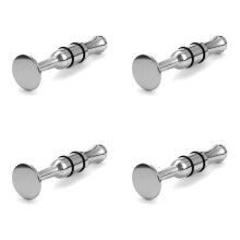 4X Mouthpiece Trumpet Mouth Strength Trainer Silver for Saxophone Horn Trombone Tuba Accessories