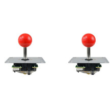 2X 5Pin Arcade Joystick 4/8 Way Fighting Stick Replacement Parts for Game Arcade DIY Joystick(A)