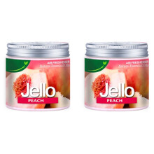 2X Car 220g Jello Perfume Air Freshener Car Balm Deodorizing Long-Lasting Fragrance Scent Car Aromatherapy PEACH
