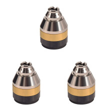 3X P80 Plasma Cutting Torch Accessories Cutting Nozzle Copper Protective Sleeve Welding Contact Cutter Cover Black