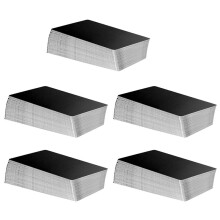 500 Pcs Metal Engraving Blanks Aluminum Sheet Laser Engraving Business Card Engraving DIY Gift Cards, Matte Black