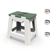 Folding Step Stool, NonSlip Collapsible for Adults and Kids, 13 Inch Green for Kitchen, Bathroom