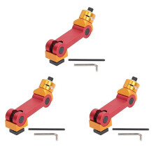 3X Tope de Tornillo Fresado Ajustable,Localizador de Piezas Parada de Trabajo Fresadora CNC, Posicionador de Máquina Fresado