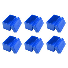 6X Custodia Quadrata nel Plastica da 10 Pezzi con Supporto per Lastre Adatta per PCCB NGC