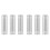 6pcs 10-Inch Reusable Empty Clear Cartridge Water Filter Housing Various Media Refillable 1