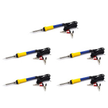 5X 12V Draagbare Soldeerbout Laagspanning Auto Batterij 60W Lassen Rework Reparatie Tools met Aligator Cilp