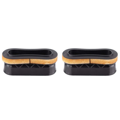 2X Surfboard Handle Plastic Surfboard Insert Handle Surfing Board Surf Rescue Accessory Figure Eight Handle Black