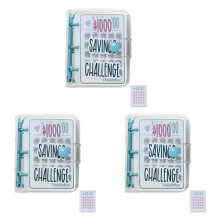 3X 1000 Savings Challenge Binder, Monthly Money Savings Challenges Book with Envelopes, Budget Binder ()