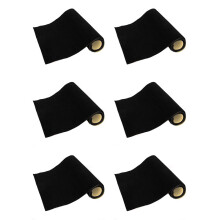 12PC Self Adhesive  Fabric, Soft Velvet Drawer Liner,DIY Velvet Fabric for Art & Crafts,Jewelry Box  Liner,Black