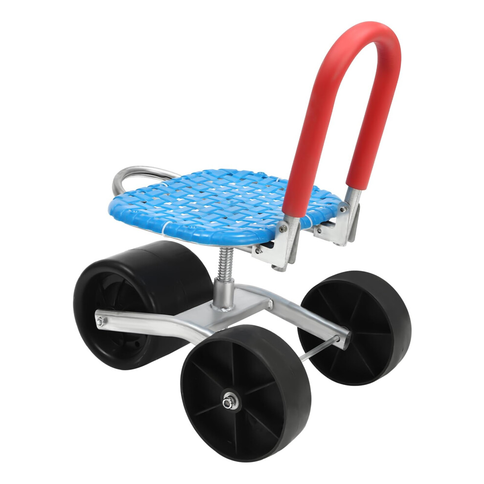Multifunctional Rolling Utility Cart, Adjustable Heavyduty Service Cart For Garage And Home Blue/Black/Red 9771547323563