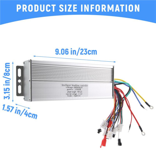 48V 60V 64V 1500W Controller Senza Spazzole / Controller Ebike / Controller Motore Bldc per Bicicletta / Scooter Elettrici 2