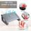 Under Desk Foot Rest, Adjustable Height Ergonomic Foot Stool with Massage Rollers for Office, Gray 4