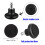 Office Chair Glides and Wheel Stoppers, Replacement Fixed Casters 4/5/6 Pack, Black, Floor Safe 2