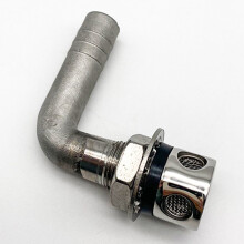 Stainless Steel 90 Bend Fuel Breather Vent 3/5inch - Boat/ Truck/ Car Gas Tank,2 Holes