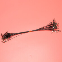 72 StüCk Anti-Biss Angeln Draht Vorfach Vorfach KöDer Draht Vorfach Hecht Vorfach Draht 15Cm 20Cm 25Cm Vorfach Vorfach mit Druckknopf
