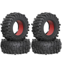 4 Peças de Pneu de Borracha de 132 mm e 2,6 Polegadas para Carro de Esteira Rolante RC 1/8 1/10 Axial SCX10 Wraith RR10 Capra para TRX4,B