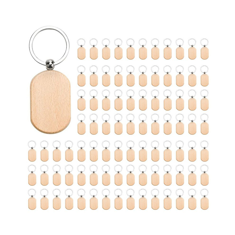 Photos - Other Hand Tools 220PCS Wood Keychain Blanks, Unfinished Wood Key Tag, Wood Engraving Blanks Key Chain for DIY Crafts-Rounded Square