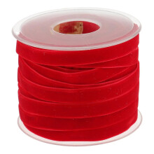 20 Yard 10 mm Velvet Ribbon Spool Vintage Velvet Ribbons for Gift Wrapping Decoration Party Wedding Arts Crafts(1/2 Roll)
