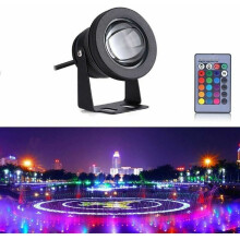 Luminária de jardim LED de baixa voltagem para paisagismo, ideal para lagos, piscinas, residências, jardins e parques. Design à prova d'água.