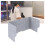 Office Desk Divider, Desktop Privacy Screen, Sound Dampening Freestanding Panel for Classroom 1