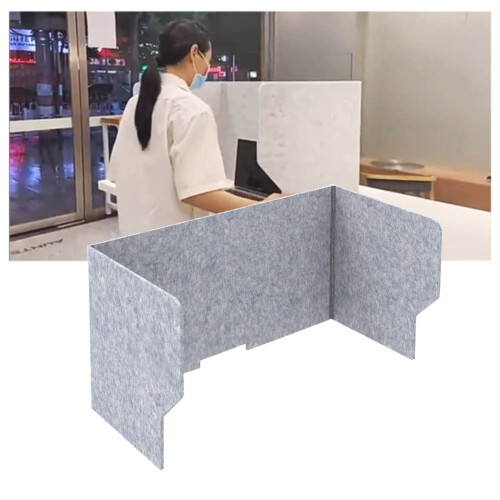 Office Desk Divider, Desktop Privacy Screen, Sound Dampening Freestanding Panel for Classroom
