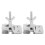 4PCS Silk Screen Printing Metal Butterfly Frame Hinge Clamp DIY Hobby Tool 2