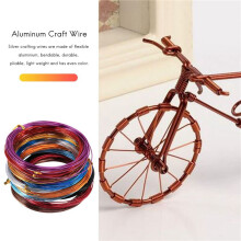 24 Rolls Assorted Colors Aluminium Wire for DIY , 1 mm in Diameter 5 Meters Long