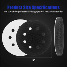 8 Pack Foam Sanding Pads for Orbital Sander, 5 Inch 8 Holes Orbital Sander Surfprep Foam Pad