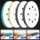Pacote com 8 Almofadas de Lixa de Espuma para Lixadeira Orbital, Lixadeira Orbital de 5 Polegadas e 8 Furos, Almofada de Espuma Surfprep 6
