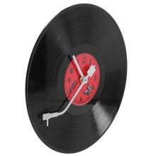 6X Europese Retro Nostalgische Ultrastille Klok Vinyl Record Persoonlijkheid Wandklok Cafe Bar Decoratieve Wandklok