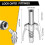 4Pcs Double Handle Grease Nipple Coupler Double Handle Quick Lock Release Grease Ends Couplers Compatible Grease Fitting 6