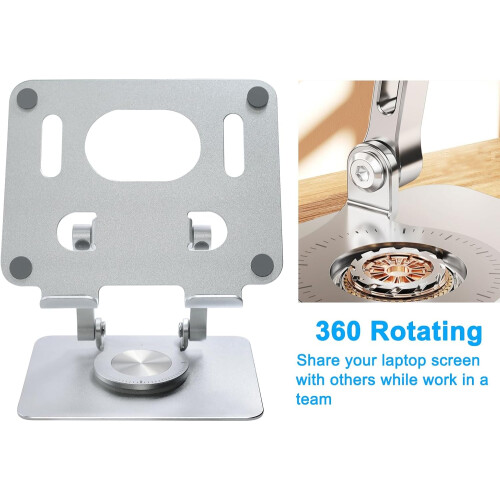 Foldable Adjustable Drawing Tablet Stand for Desk iPad Holder Laptop Computer Riser 360 Rotating 2