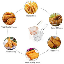 16X Fry Manden, Mesh Wire Frieten Chip Mand Net, Voedsel Presentatie Manden Frieten Houder voor Keuken C