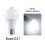 2X 85-265V E27 PIR Motion Sensor Lamp 12W Bulb with Motion Sensor Infrared Motion Detector Security Light White Light 2