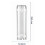 6pcs 10-Inch Reusable Empty Clear Cartridge Water Filter Housing Various Media Refillable 7
