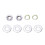 5X AC 0-3A Round Analog Panel Meter Current Measuring Ammeter Gauge Black 8