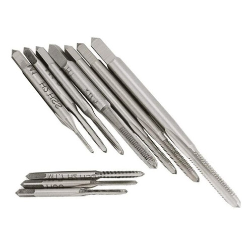 20Pcs Micro-Taps Bit Small Hand Screw Thread Taps M1-M3.5 HSS  Metric Plug Tap Screw Tap Drill Tapping Tool 2