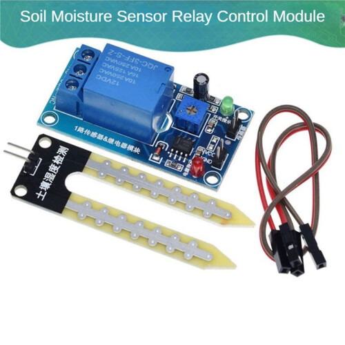 2X  12V Soil Moisture Sensor Relay Control Module Automatic Watering of the Humidity Starting 1