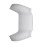 2X Bottom Back Shell Non-Slip Rear Housing Game Improvement Replacement Parts for PS5 Controller White 2
